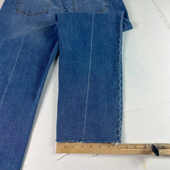 Abercrombie Fitch Jeans Womens 39x28* High Rise Ankle Straight Blue Denim Tag 35 - Picture 10 of 16